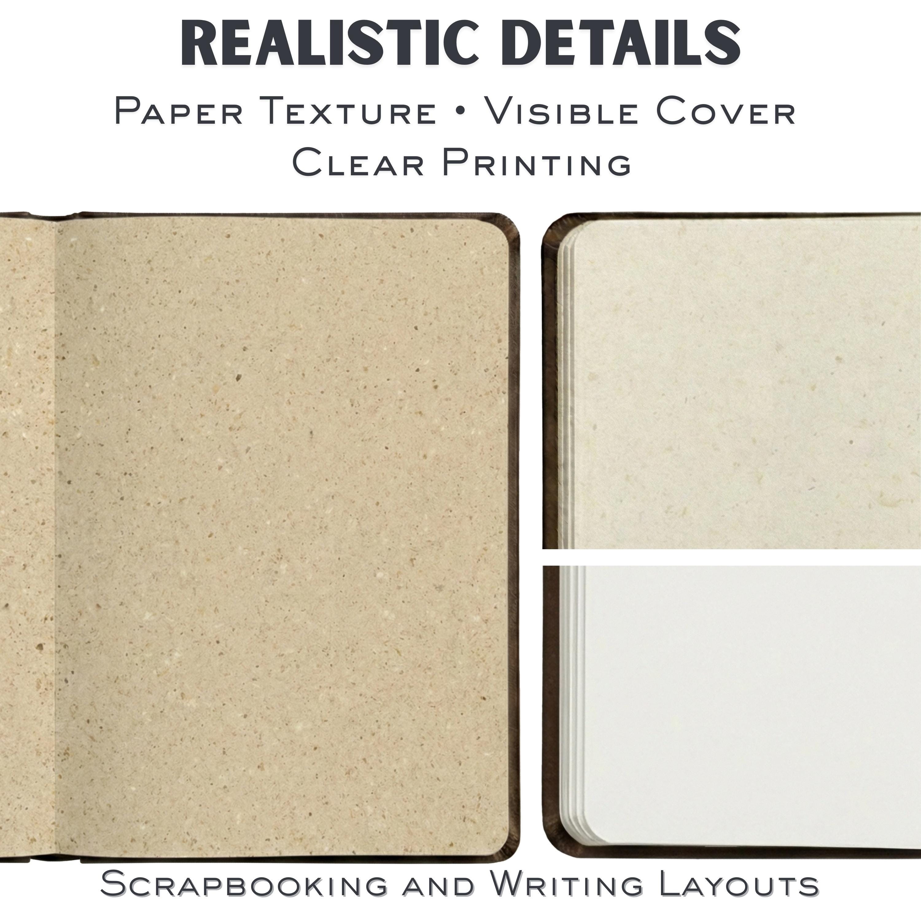 Minimalist Neutral Digital Notebook Pages – Junk Journal Kit, Procreate Backgrounds (20 Spreads ...