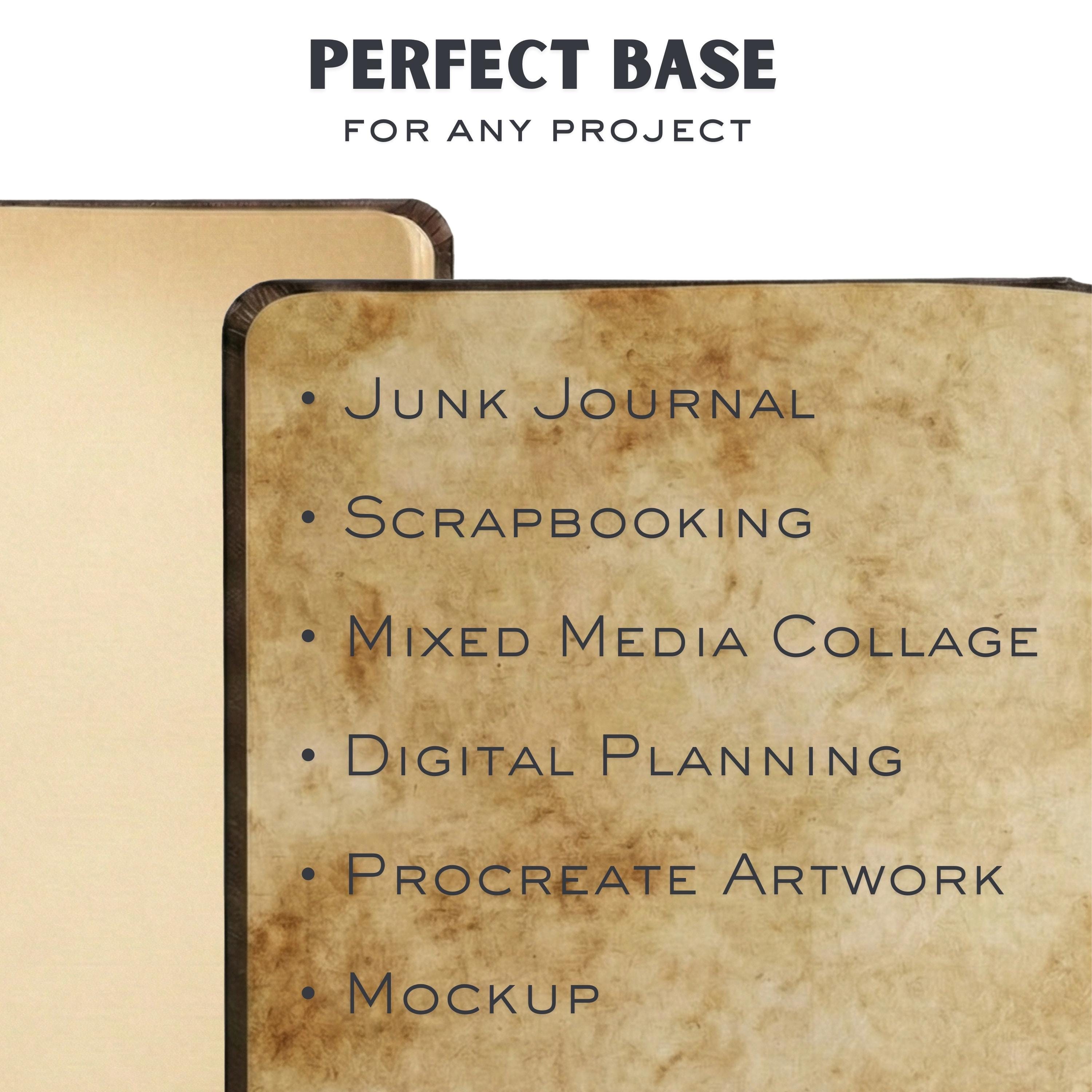 Vintage Notebook Junk Journal Kit – Aged Blank Pages (digital Download ...