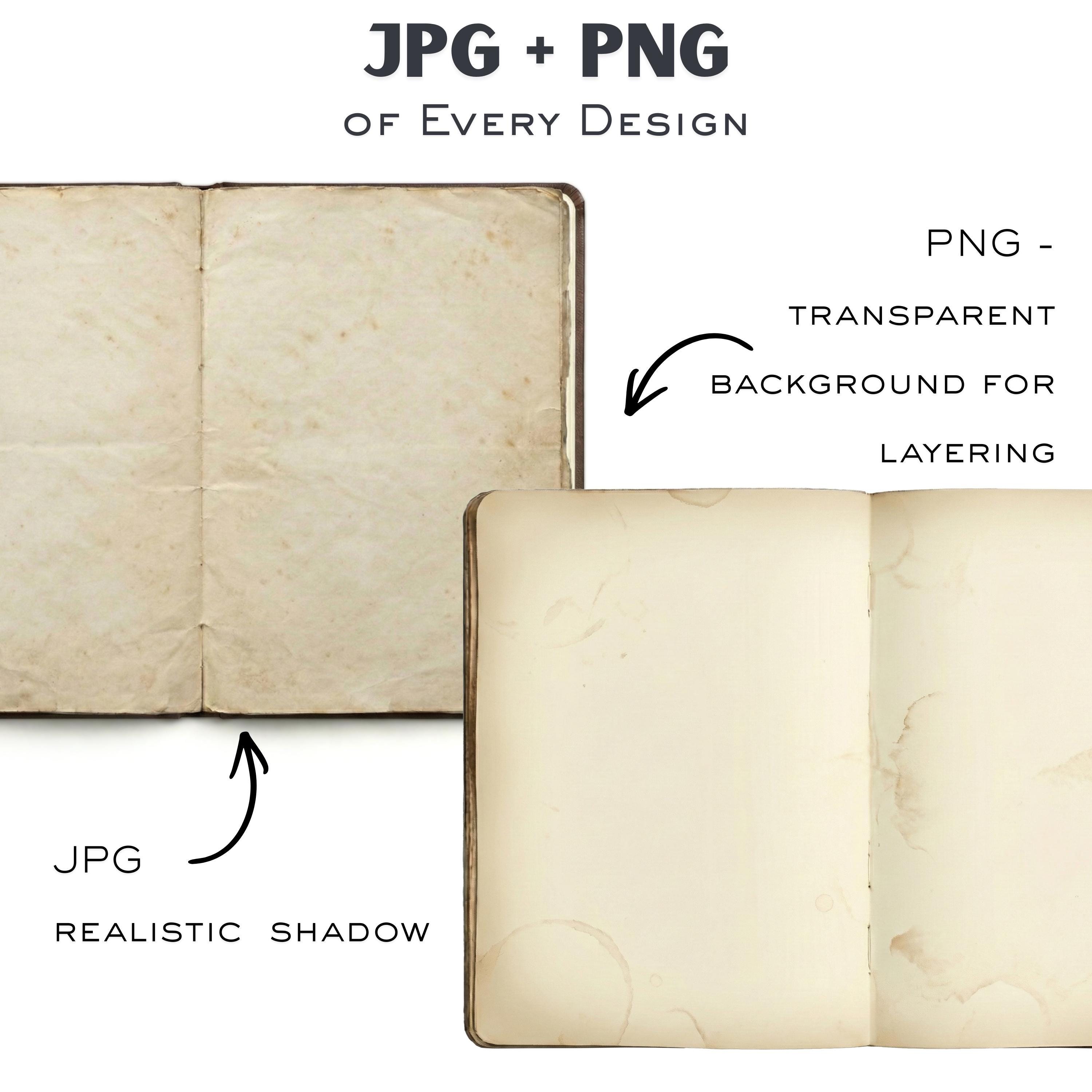 Vintage Notebook Junk Journal Kit – Aged Blank Pages (digital Download ...