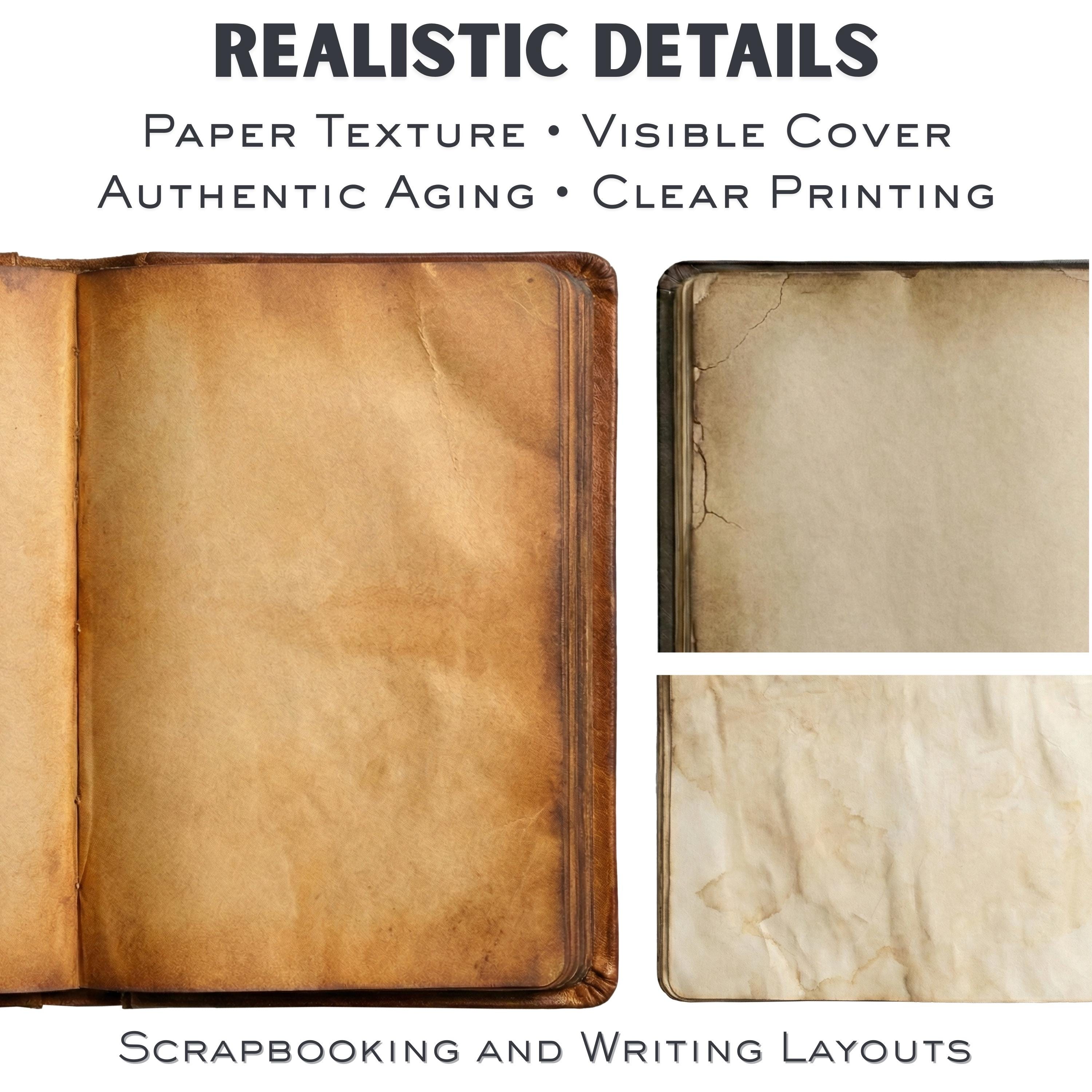 Vintage Notebook Junk Journal Kit – Aged Blank Pages (digital Download ...