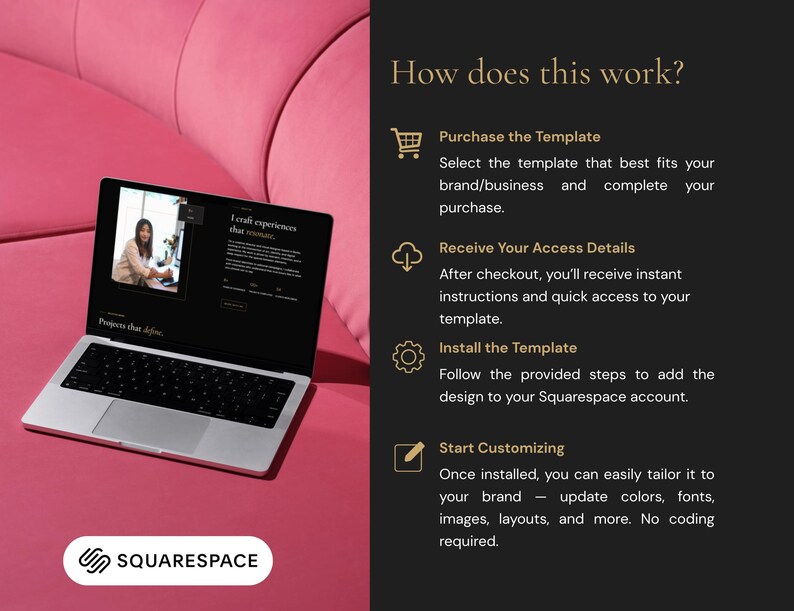 one page website squarespace