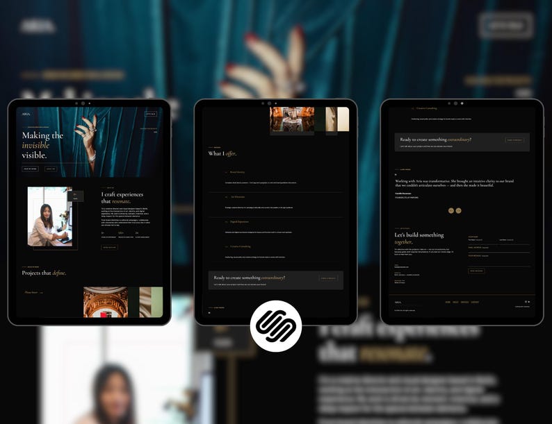 professional website squarespace