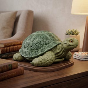 Turtle STL File | Decorative Sea Turtle Sculpture STL | Cute Tortoise 3D Print Model | Animal Home Decor STL | Commercial Use