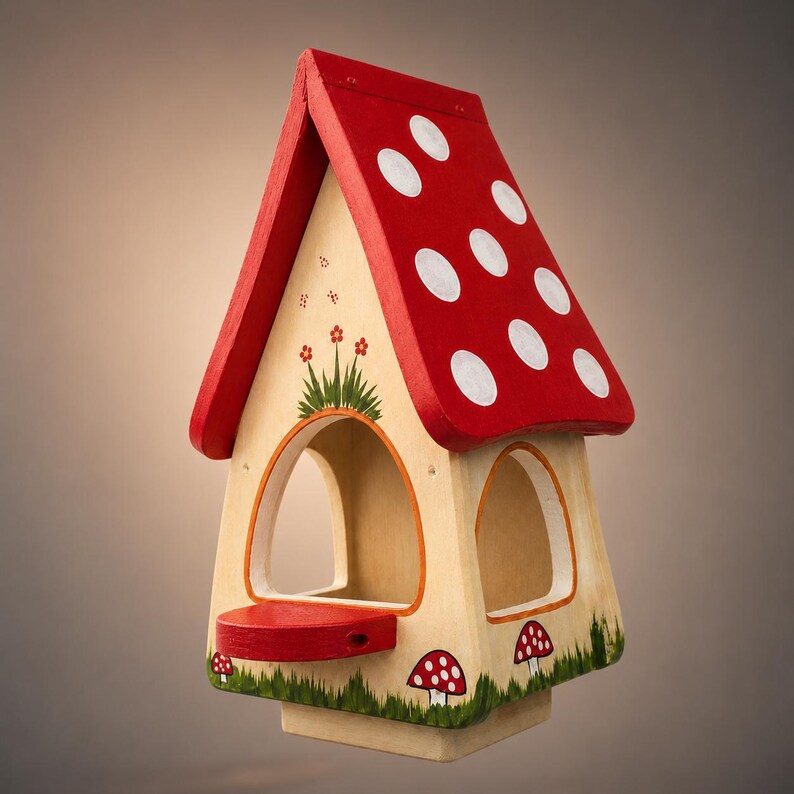 Fairy Birdhouse STL File – 3D Printable Mushroom Bird House, Whimsical ...