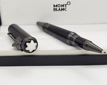 Bolígrafo vintage Montblanc Rupyard Kipling Writer Edition, cuerpo negro, con estuche, envío gratuito.