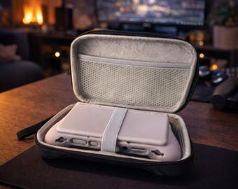 AYN THOR Travel Case, Protective Storage Bag for AYN Thor Console, Hard Shell Carrying Case, Shockproof Zipper Pouch