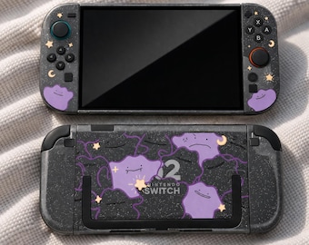 Nintendo Switch 2 Case | Ditto & Pikachu Pokémon Protective Cover | Cute Gaming Accessories | Kawaii Console Shell