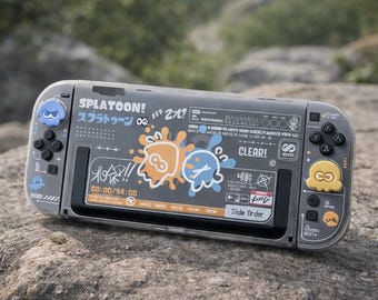 Nintendo Switch 2 Dock Cover & Case, Splatoon Style Console Skin, Cute Gaming Bundle Switch 2 Accessories