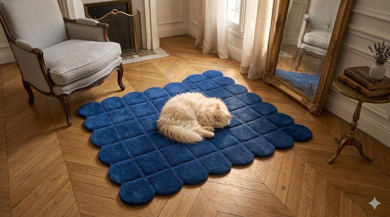 a cozy and comfortable surface underfoot. Made with premium quality materials, the rug is durable, stylish, and suitable for everyday use. This contemporary designer rug is ideal