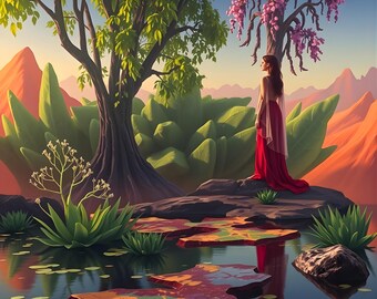 Enchanted Wilderness | 5 Surreal Sunset Landscapes for Download and Printing