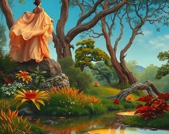 Enchanted Forest | 6 Vibrant Surreal Landscapes for Download and Printing