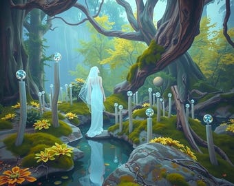 Enchanted Forest | 4 Ghostly Forest Landscapes for Download and Printing