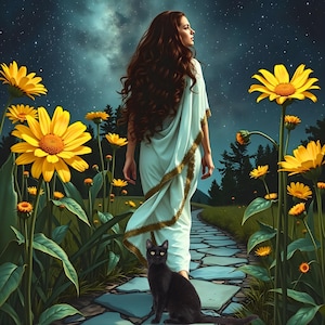 Figurative Dreamscapes — Night Garden Stroll (Vol. 4) — 4 Surreal Landscapes for Download and Printing