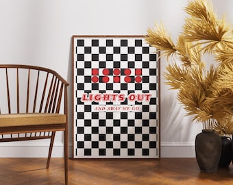 Formel 1 Lights Out And Away We Go Poster F1 Wall Art 2026 Kunstdruck