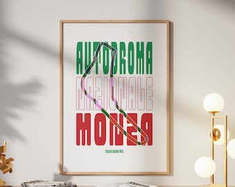 Sleek Monza Druck Formel 1 Rennsport Poster Rennsport Strecke Autodromo Nazionale Monza F1 künstlerisches Design Kultige Rennstrecke F1 Wand Kunst Geschenk