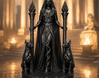 Hecate Statue, Greek Mythology Goddess, Altar Decor, Witchcraft Decor, Pagan Decor, Moon Goddess, Tarot Decor, Occult Home Decor, Witch Gift