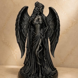 Standbeeld van Lilith, decor donkere vrouwelijke godin altaar, hekserij gotische sculptuur, goddelijk vrouwelijk decor, occult heidens heksencadeau