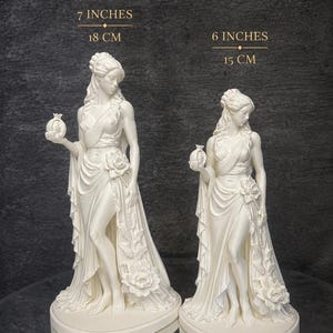 Posąg Persefony, Ołtarz Persefony, Rzeźba greckiej bogini, Dekoracje mitologiczne, Figurka bogini zdjęcie 3
