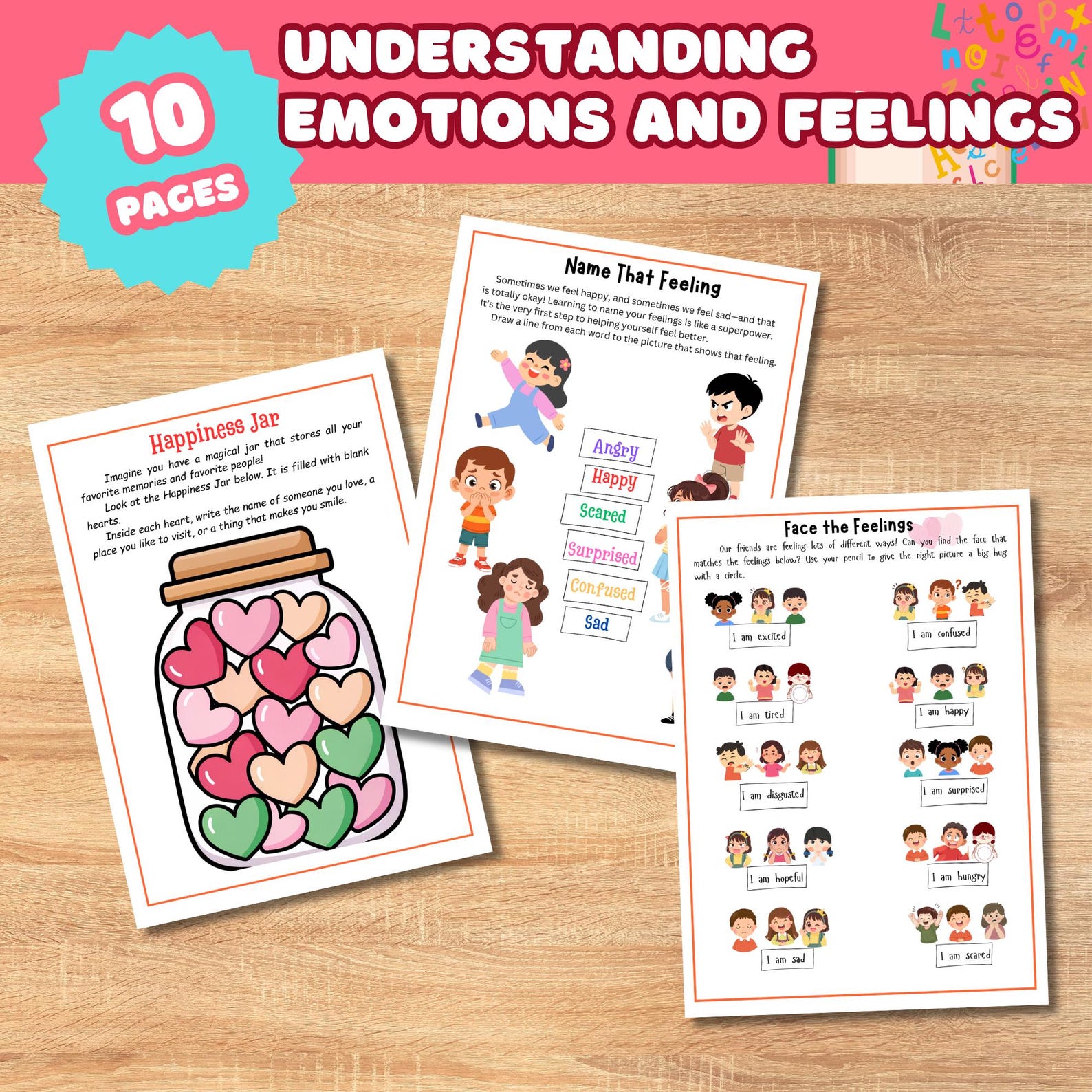 Understanding Emotions Worksheets | Education | Home Schooling | Kids ...
