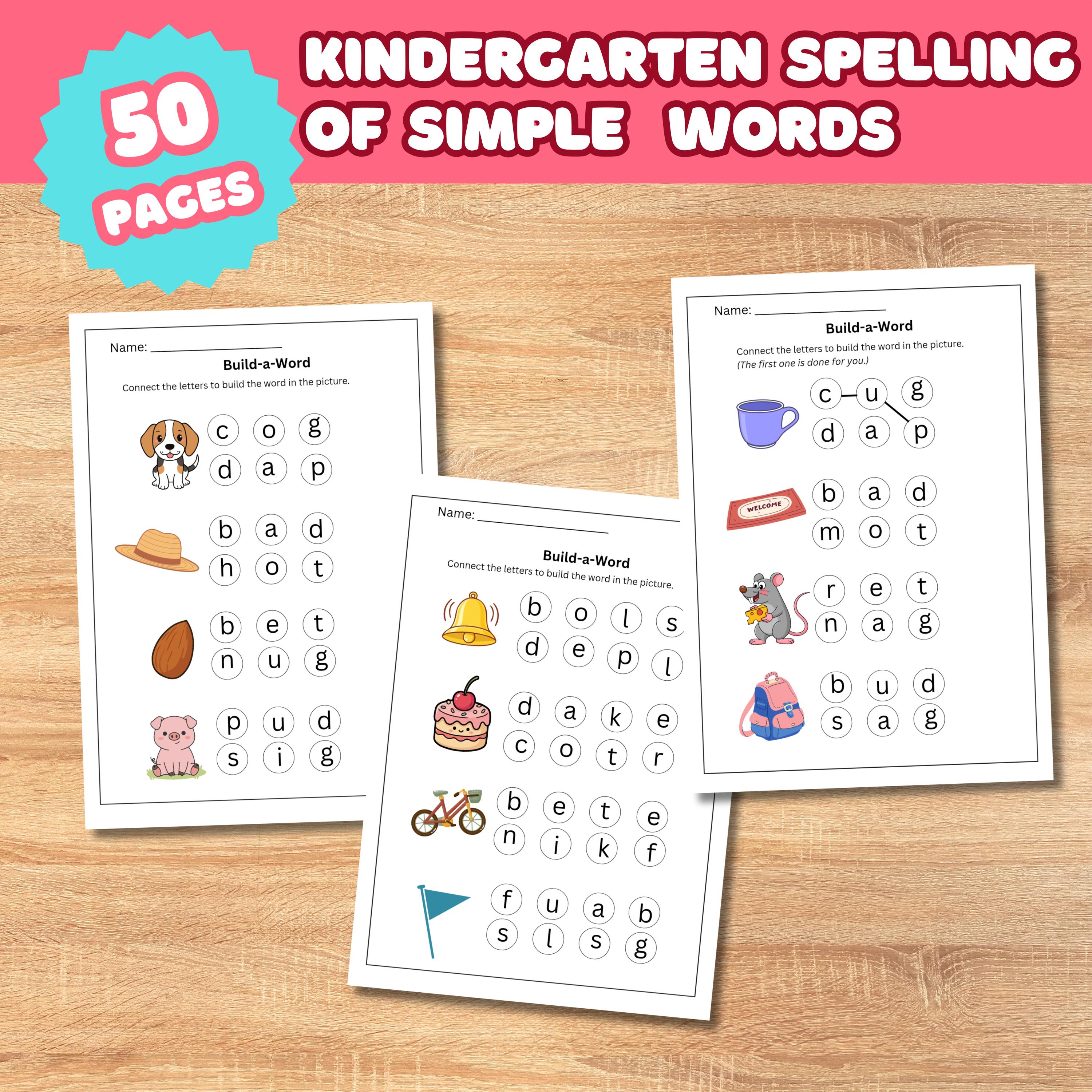 Simple words and pictures for young learners.