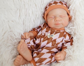 Muñeca bebé reborn de 22 pulgadas, cuerpo de silicona completa, realista, hecha a mano, ideal como recién nacido, regalo para niños o coleccionistas.