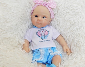 Muñeco bebé realista de silicona de 20 pulgadas, niño y niña, con función para beber y orinar, cuerpo suave, muñeco reborn, regalo.