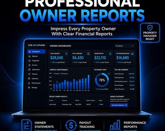 Airbnb Owner Reporting System | Professional Dashboard & Payout Reports for Property Managers