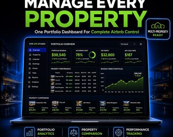 Airbnb Multi Property Dashboard | Portfolio Management System for Hosts & Property Managers | STR Operations Tracker