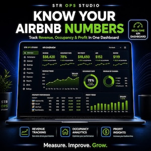 AirbnbのKPIおよびパフォーマンスダッシュボードシステム｜ホスト向けSTRアナリティクスおよびビジネスインテリジェンス