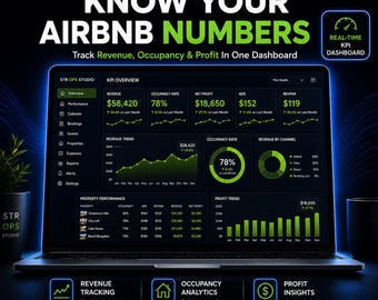Airbnb KPI and Performance Dashboard System | STR Analytics and Business Intelligence for Hosts