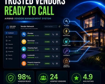Airbnb Vendor Management System | Track Contractors, Work Orders & Maintenance Costs