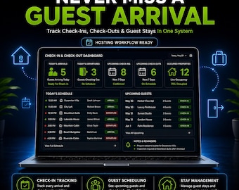 Airbnb Guest Arrival Management System | Check-In, Check-Out & Stay Management Dashboard