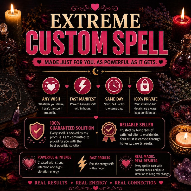 Personalized Powerful Spell – Same Day Custom Spell Casting to Manifest ...