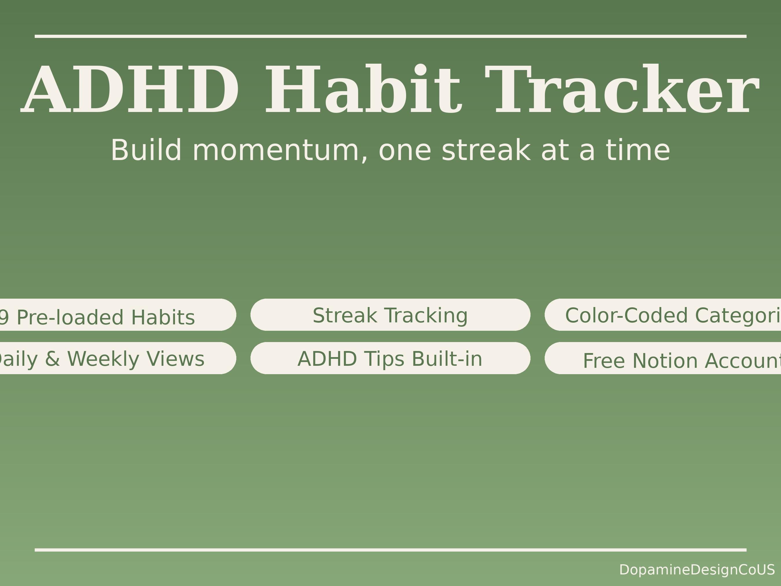 ADHD Habit Tracker Notion Template | Daily Habit Tracker | Streak ...