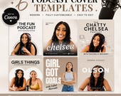 Podcast cover template, Podcast Cover Design, podcast template canva, Podcast Graphics, Podcast Branding Template, podcast artwork
