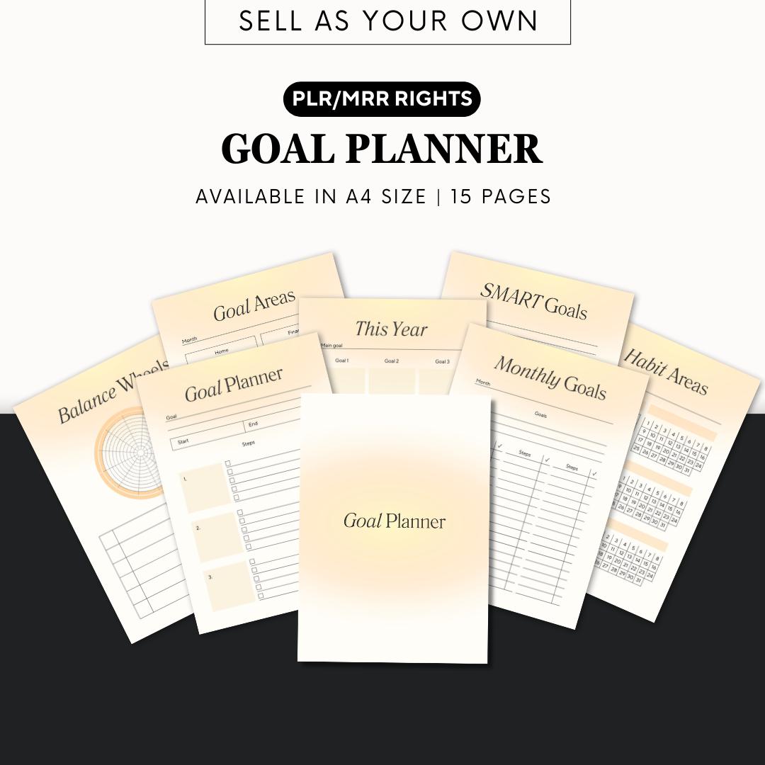 Editable Goal Planner Bundle, Printable Goals Tracker, Smart Goal ...