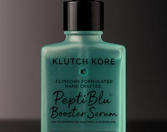 PeptiBlu™ Copper Peptide Serum 0.1% | GHK-Cu + Blue Tansy | Barrier Repair Firming Hydration Treatment 30mL