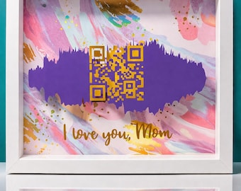 Memorial - Voice Soundwave w/ QR Code