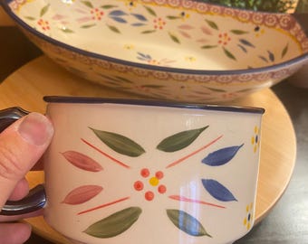 Nordic Ware Divided Serving Dish Colorful Ceramic Appetizer Tray Talavera Style Entertaining Server
