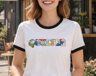 Quilter Ringer T-shirt - Black/Natural