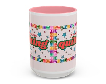 Quilting -Two-Tone Accent Mug (11oz, 15oz)