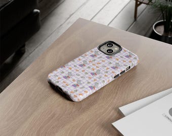 Smart Cats love Croissants Phone Case
