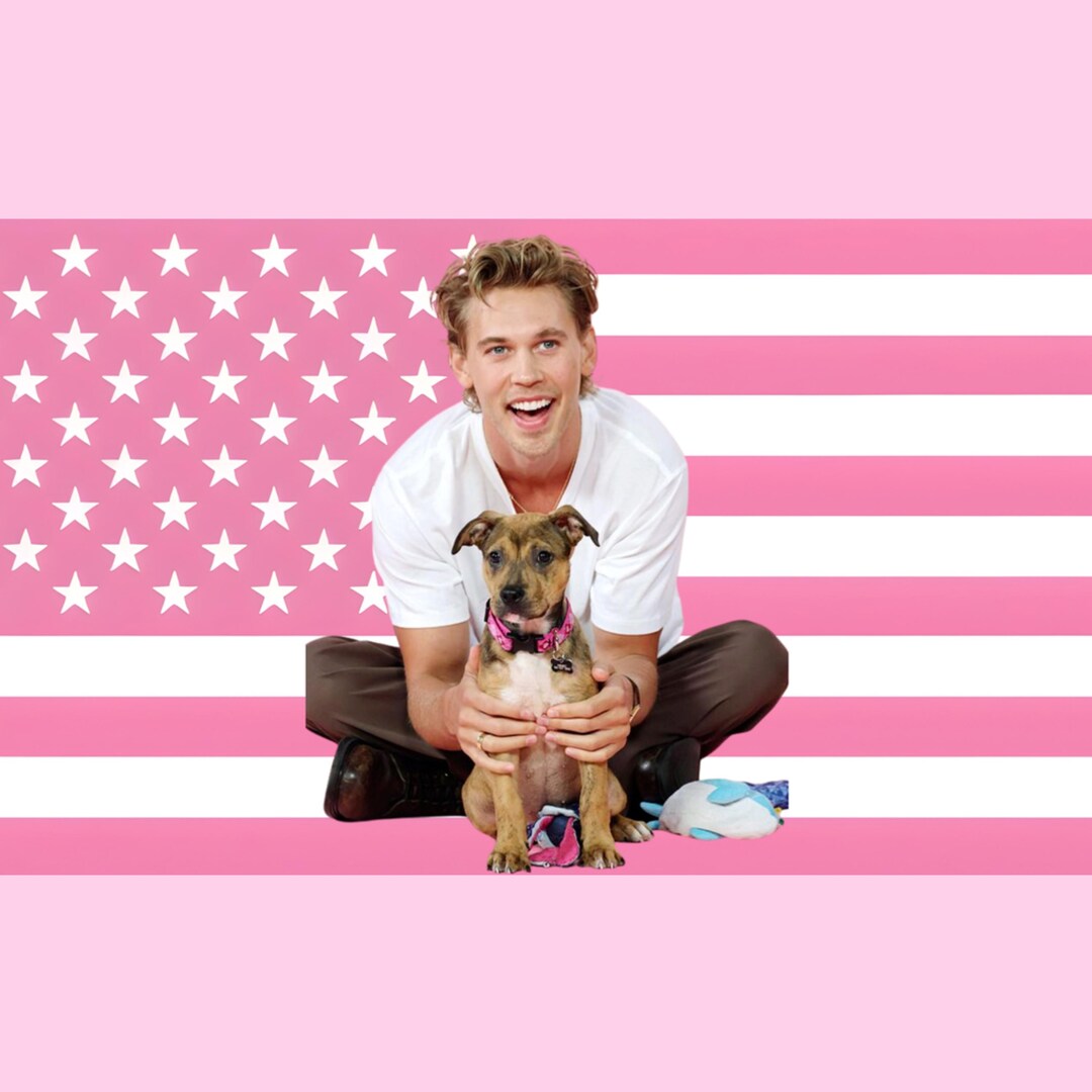 Austin Butler Pink Aesthetic Wall Flag – Celebrity Fan Room Decor ...