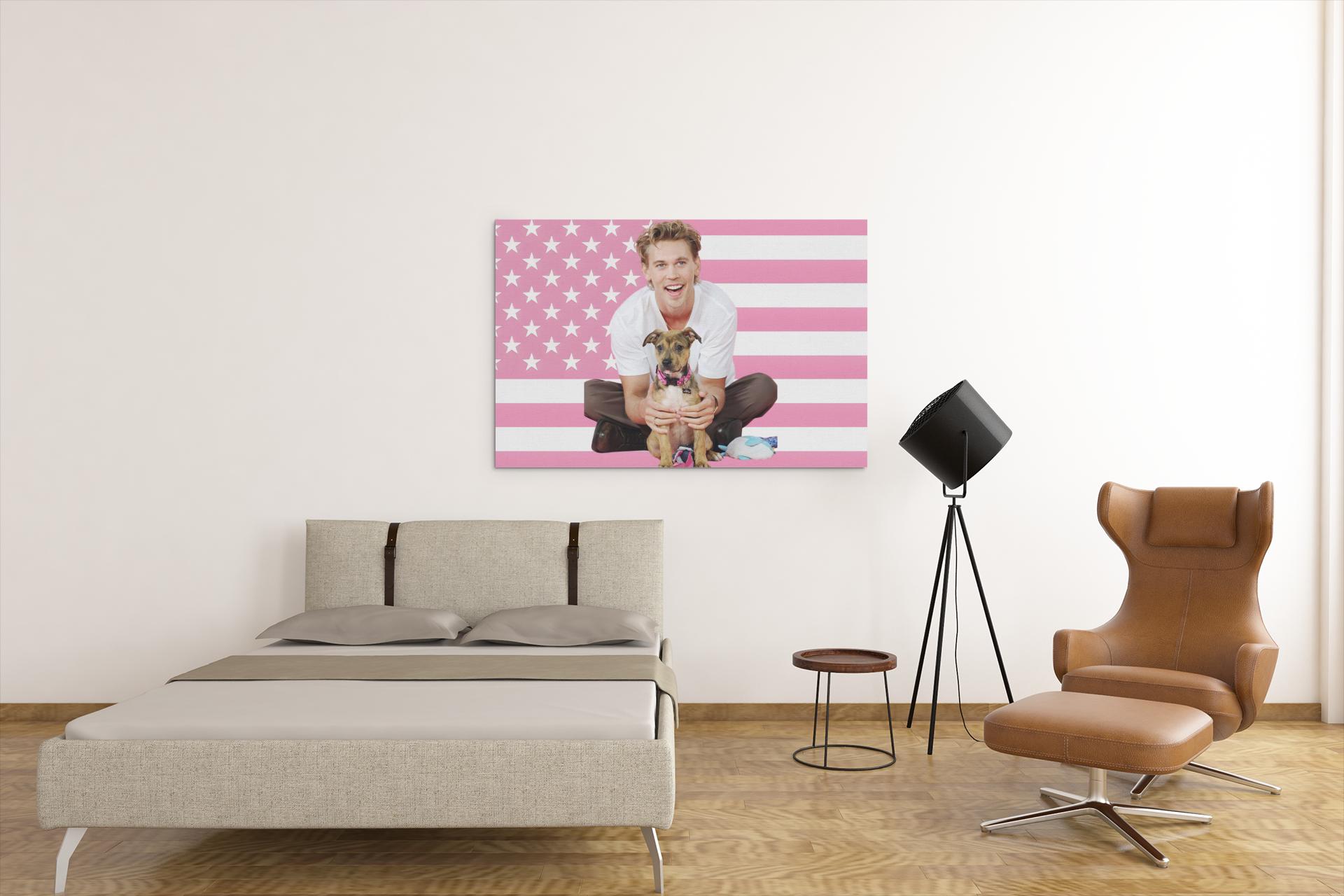 Austin Butler Pink Aesthetic Wall Flag – Celebrity Fan Room Decor ...