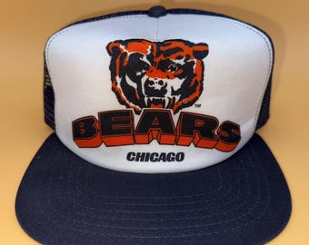 Vintage Chicago Bears Snapback Hat New Era Trucker Hat NWOT