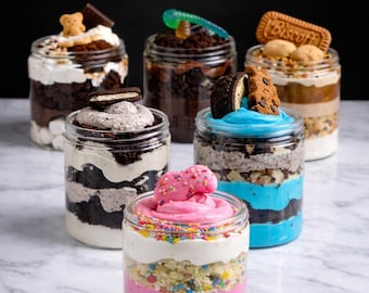MUESTRAS DEFINITIVAS Caja de 6 Tarros de Pastel Dulce Obsesión