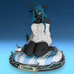 Dark Insect Queen Resin Statue – Hand Painted Fantasy Collectible Figure Display Model