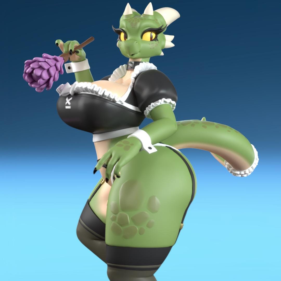 Argonian Maid Figure - Etsy