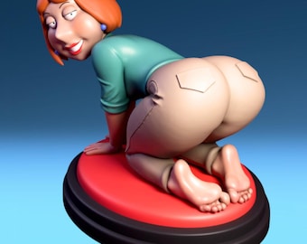Figura artesanal de Loi Briffin: escultura coleccionable de anime personalizada, impresa en 3D y pintada a mano.