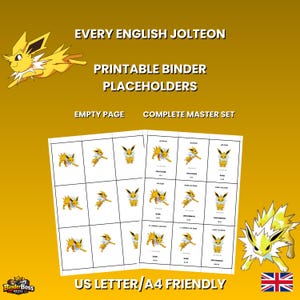 Jolteon Binder - Etsy